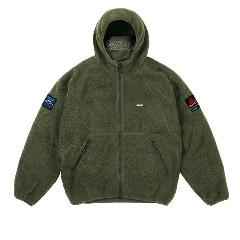 Palace GETTING HIGHER THERMA FLEECE JACKET DEEP GREEN - Colorway