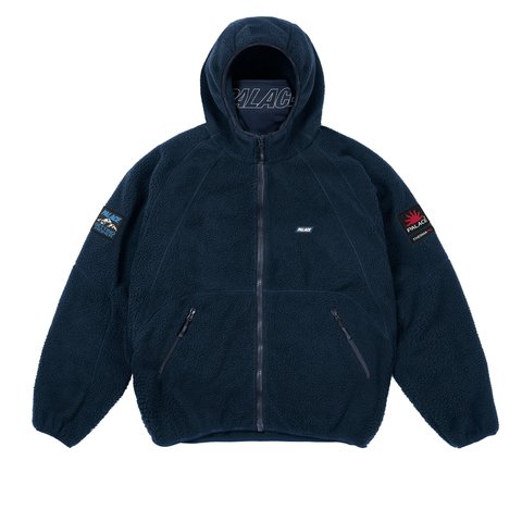 Palace GETTING HIGHER THERMA FLEECE JACKET NAVY - Colorway