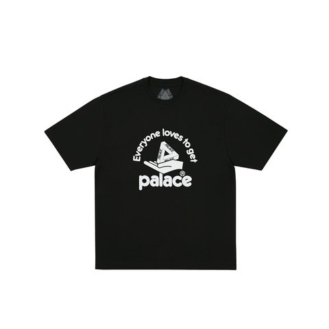 Palace HAND OUT T-SHIRT BLACK - Colorway