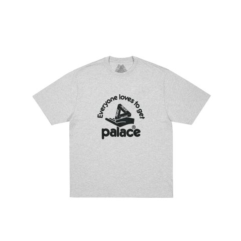 Palace HAND OUT T-SHIRT GREY MARL - Colorway