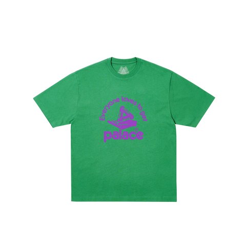 Palace HAND OUT T-SHIRT LUCKY GREEN - Colorway
