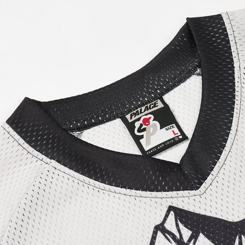 Palace PEAKER MESH JERSEY BLACK - Colorway