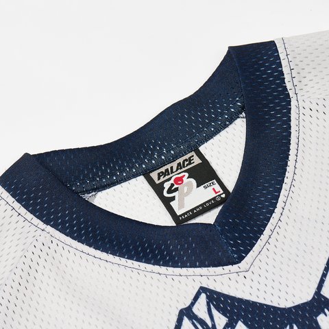 Palace PEAKER MESH JERSEY NAVY - Colorway