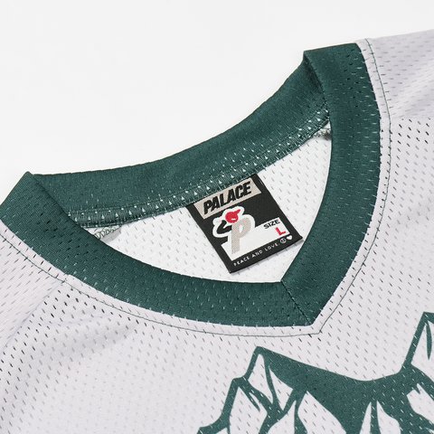 Palace PEAKER MESH JERSEY RACEY GREEN - Colorway