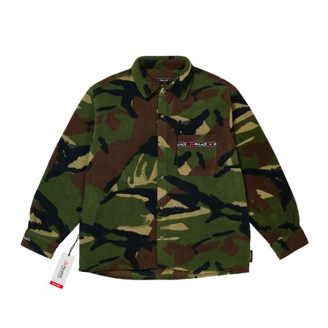 Palace POLARTEC OM FLEECE OVERSHIRT WOODLAND CAMO - Colorway