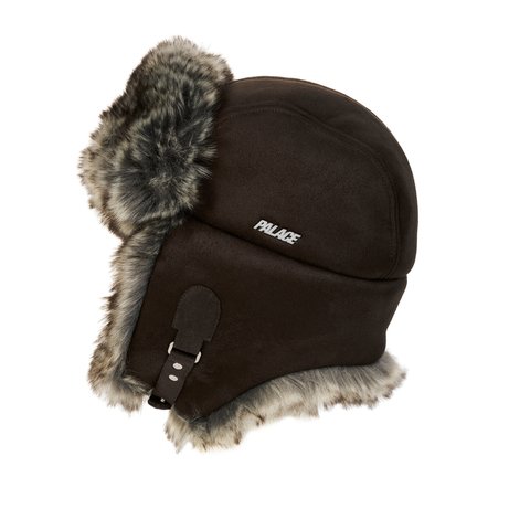 Palace SHERPA FAUX SUEDE TROOPER BROWN - Colorway