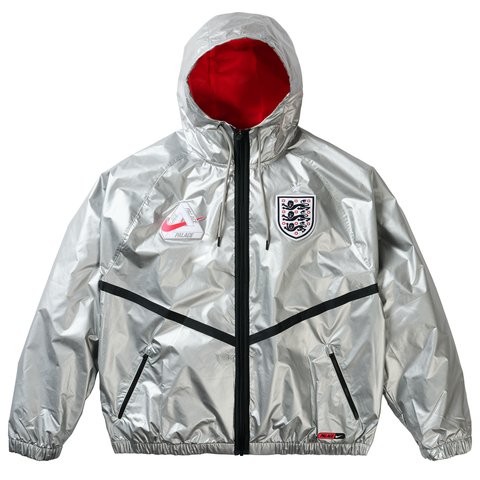 Palace PALACE NIKE ENGLAND DRI FIT ACADEMY ANTHEM JACKET PEWTER GREY BRIGHT CRIMSON BLACK