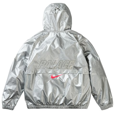 Palace PALACE NIKE ENGLAND DRI FIT ACADEMY ANTHEM JACKET PEWTER GREY BRIGHT CRIMSON BLACK - Colorway