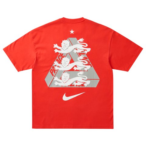Palace PALACE NIKE ENGLAND T SHIRT LT CRIMSON