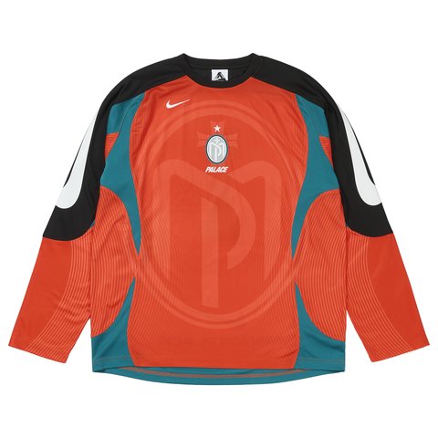 Palace PALACE NIKE MANOR PLACE LONGSLEEVE JERSEY ORANGE