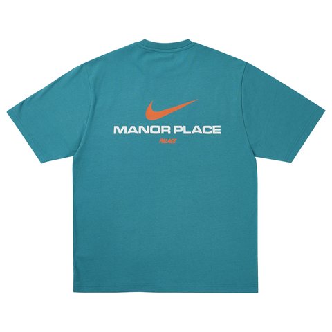 Palace PALACE NIKE MANOR PLACE T-SHIRT TEAL - Colorway