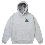 PALACE NIKE TRI-SWOOSH HOOD GREY MARL