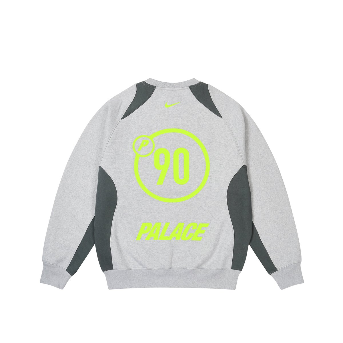 PALACE NIKE TOTAL P90 CREW GREY MARL - Palace