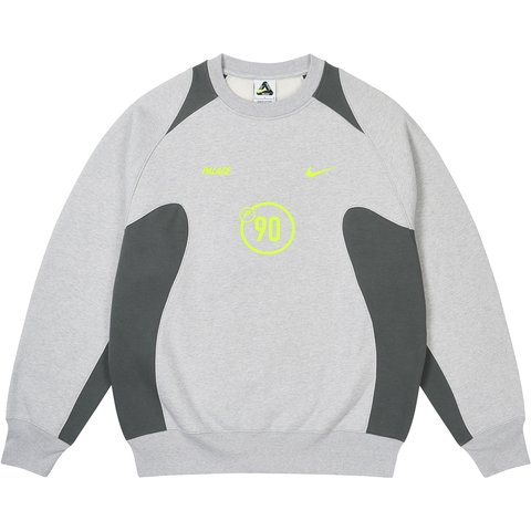 Palace PALACE NIKE TOTAL P90 CREW GREY MARL - $168.00