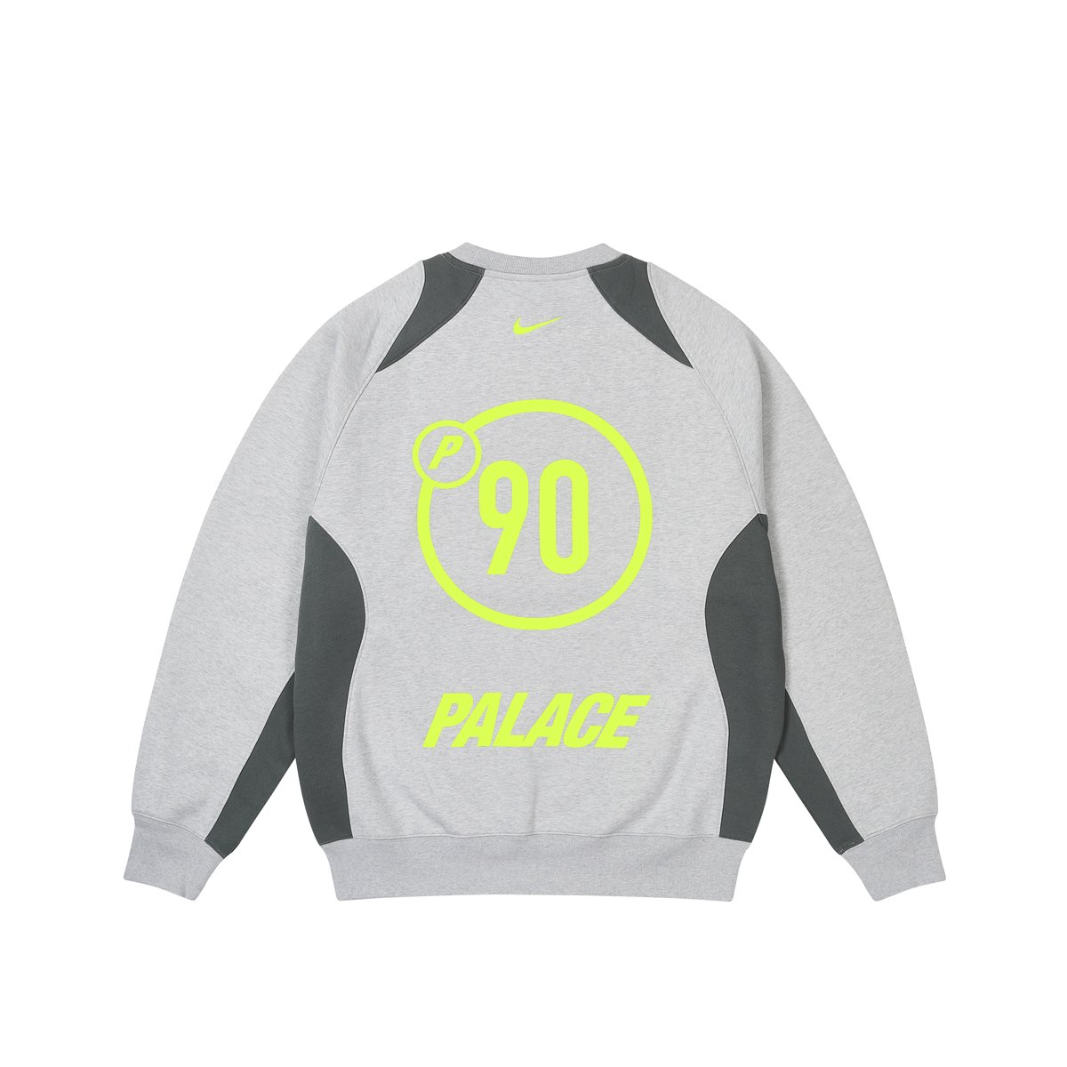 PALACE NIKE TOTAL P90 CREW GREY MARL - Palace