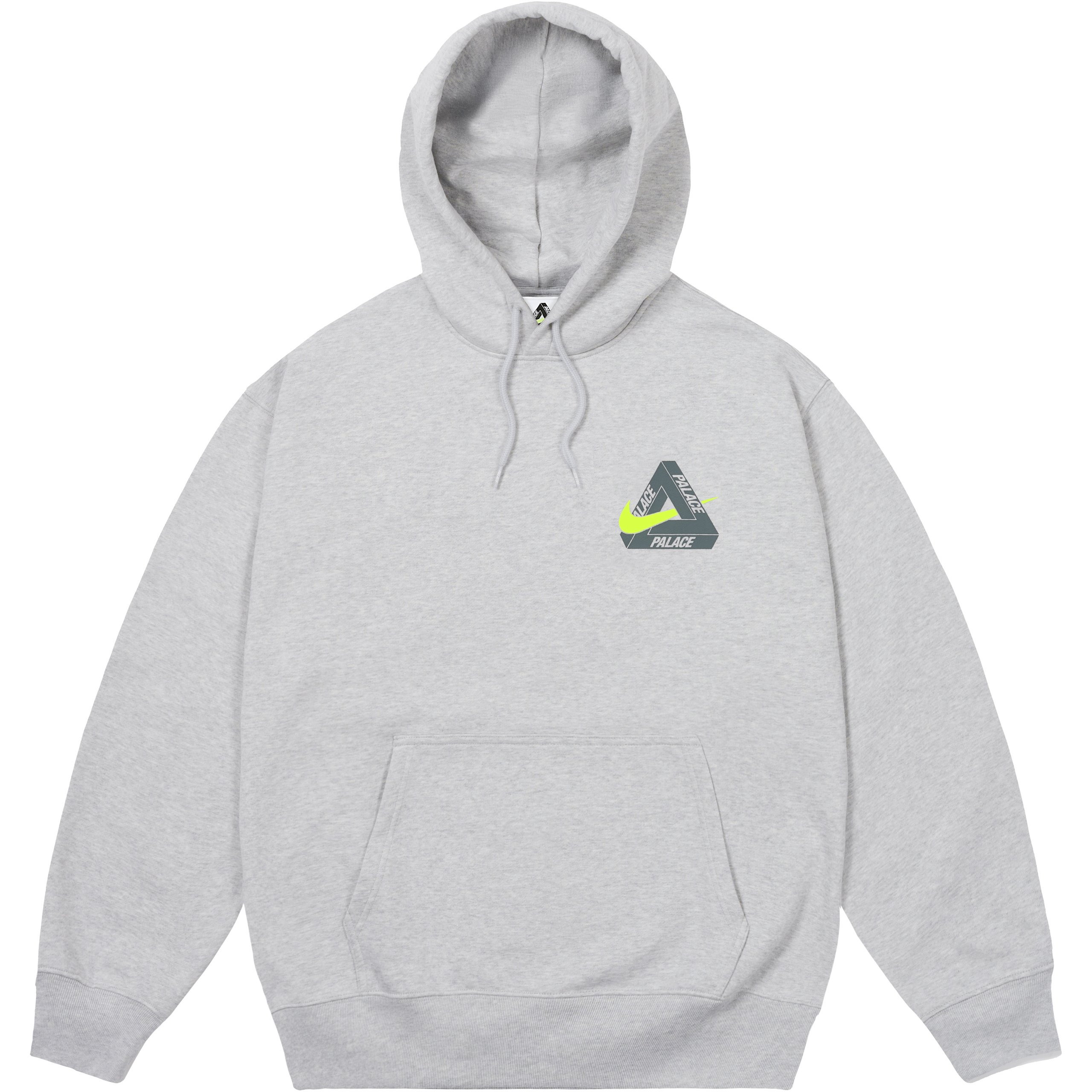 PALACE NIKE TRI SWOOSH HOOD GREY MARL