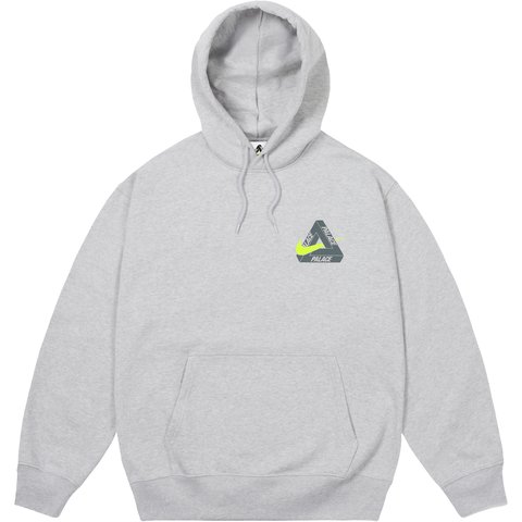 Palace PALACE NIKE TRI SWOOSH HOOD GREY MARL - $178.00