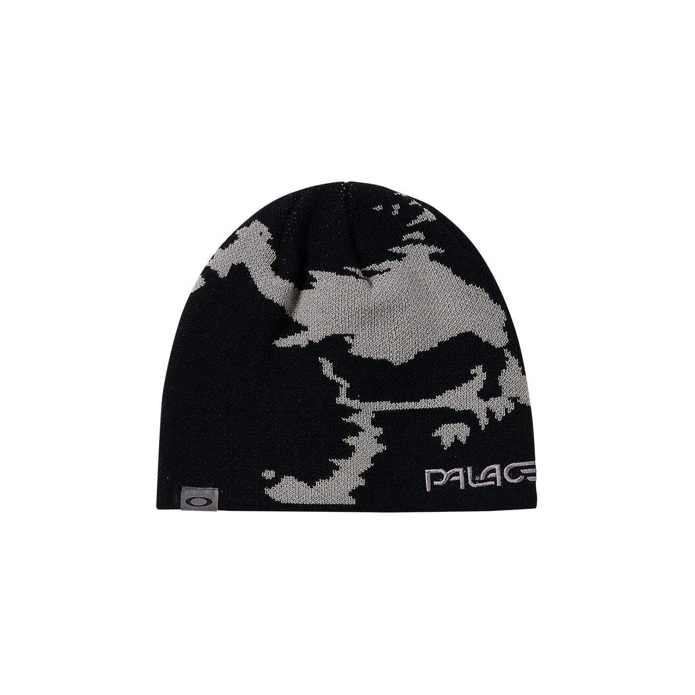 PALACE OAKLEY BEANIE BLACK / GREY