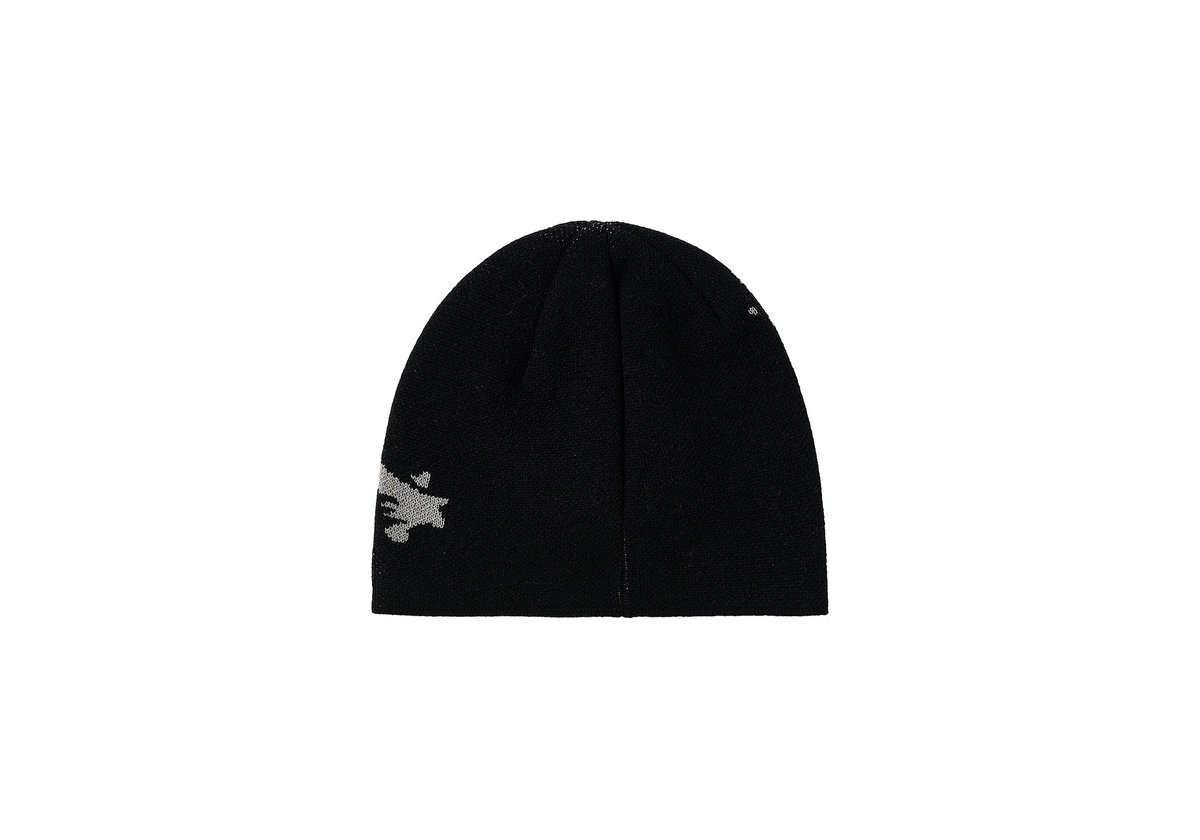 PALACE OAKLEY BEANIE BLACK / GREY - PalaceCommunity