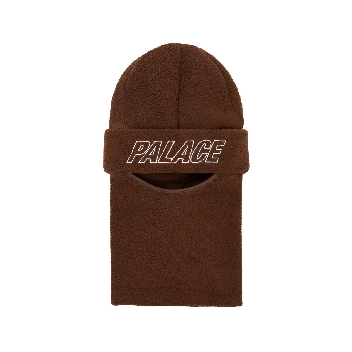 Palace FLEECE FACEWARMER BEANIE MOCHA (Spring 2023) - $68.00