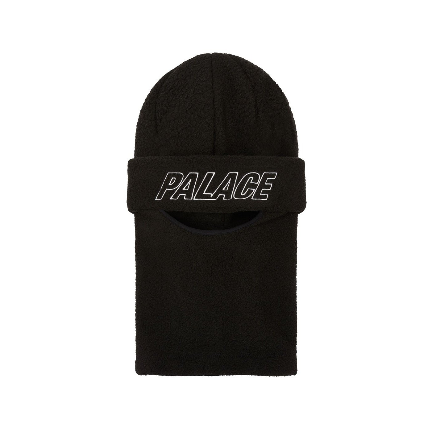 FLEECE FACEWARMER BEANIE BLACK