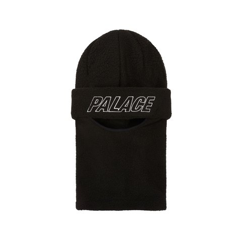 Palace FLEECE FACEWARMER BEANIE BLACK - $68.00