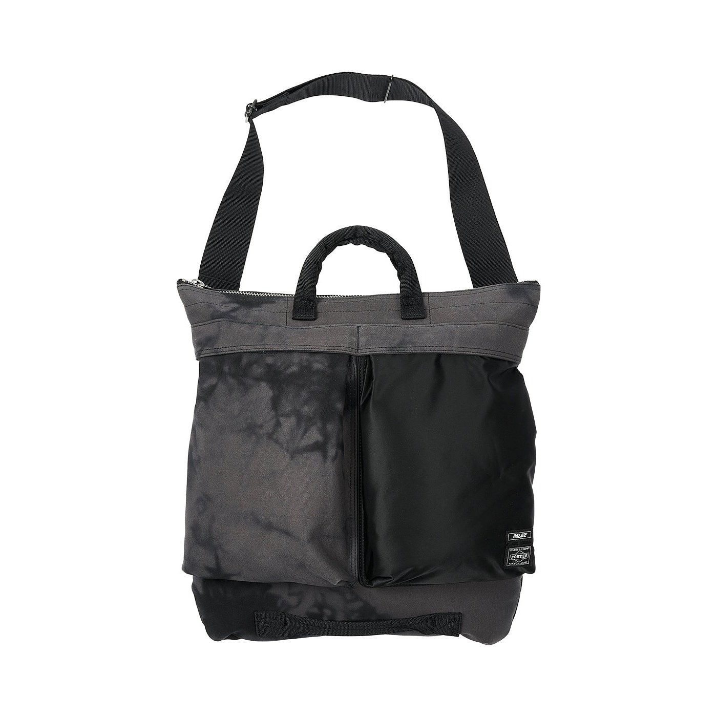 PALACE PORTER 2WAY HELMET BAG BLACK WAVE DYE