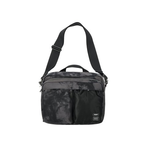 Palace PALACE PORTER 2WAY SHOULDER BAG BLACK WAVE DYE