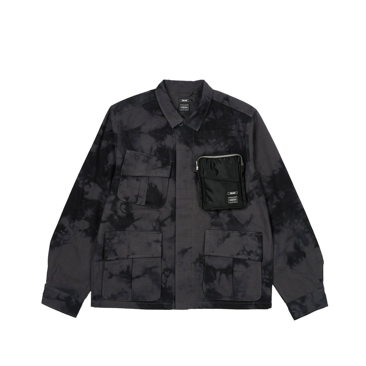 Palace PALACE PORTER JACKET BLACK WAVE DYE (Palace Porter 2023) - $398.00