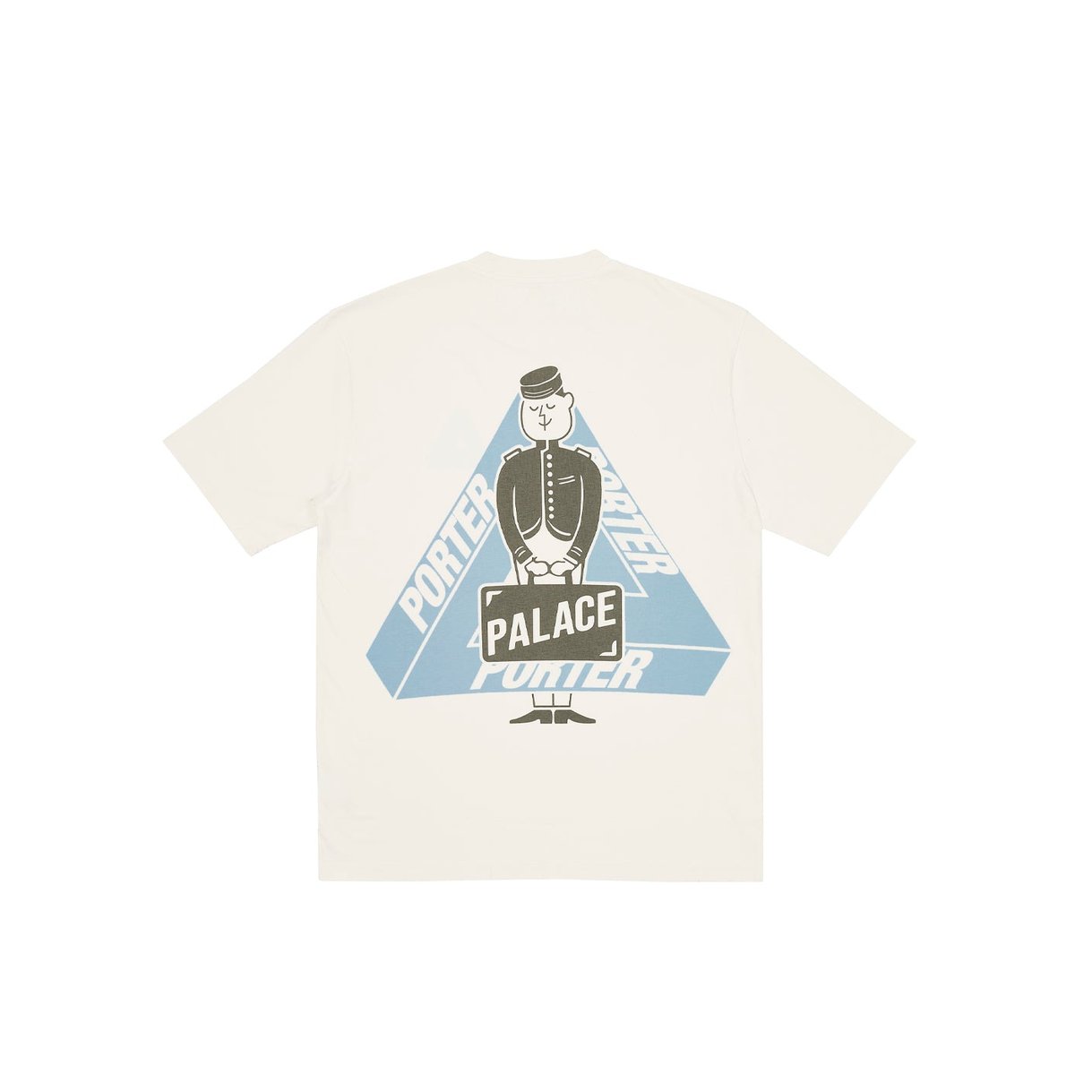 Palace PALACE PORTER TRI-FERG BELL BOY T-SHIRT OFF WHITE (Palace Porter 2023) - $68.00