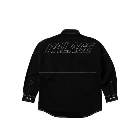 Palace STITCH UP DROP SHOULDER SHIRT BLACK - Colorway