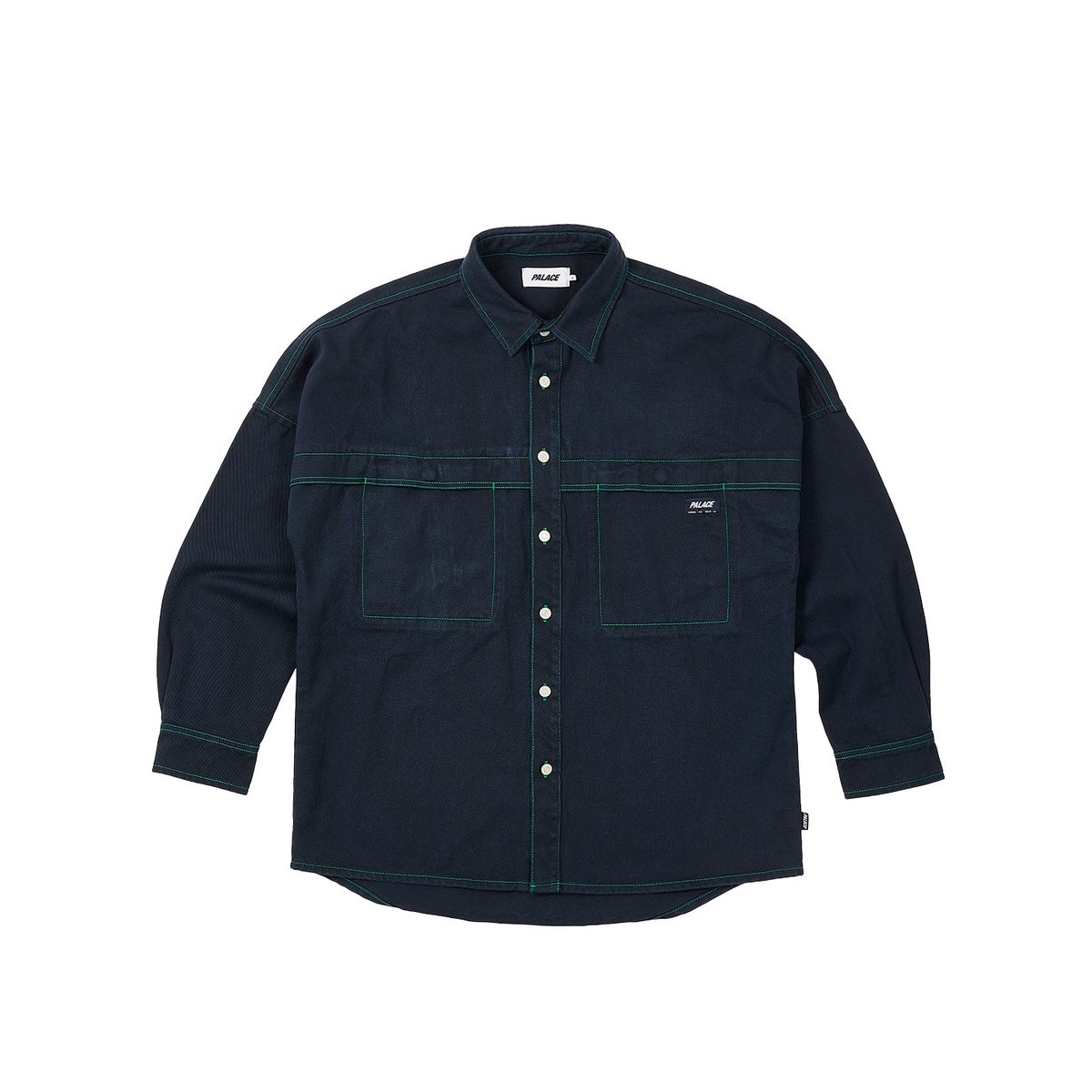 Palace STITCH UP DROP SHOULDER SHIRT NAVY (Spring 2023) - $168.00