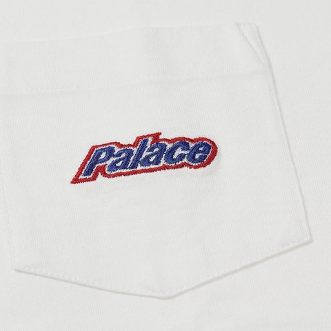 Palace EMBROIDERED POCKET T-SHIRT WHITE - Colorway