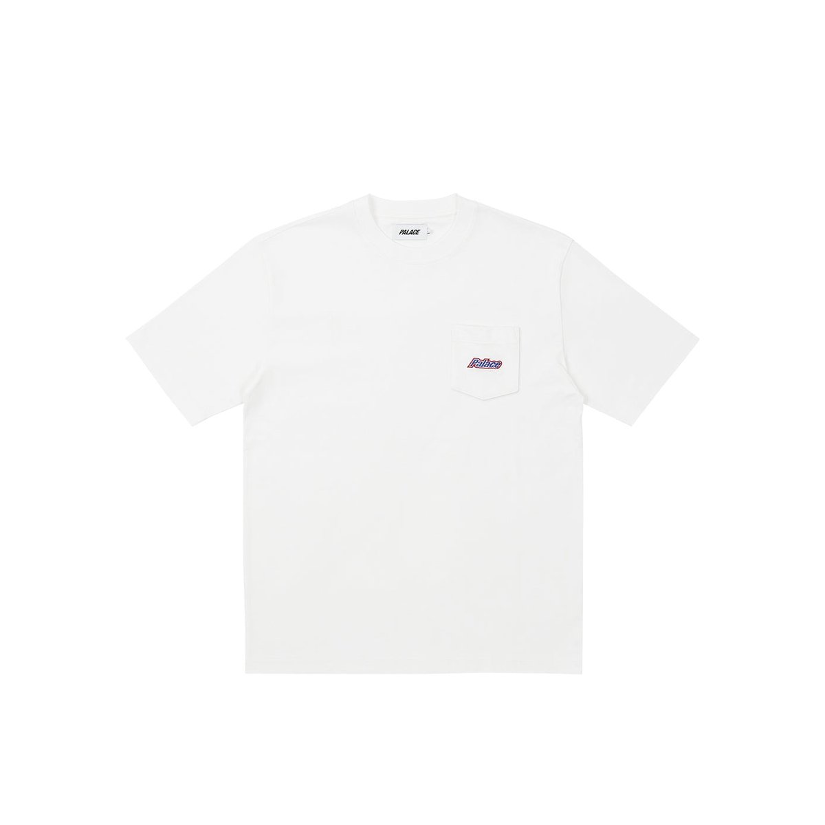 Palace EMBROIDERED POCKET T-SHIRT WHITE (Spring 2023) - $68.00