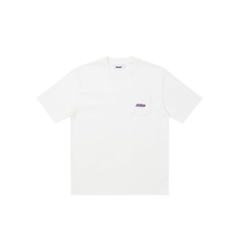 Palace EMBROIDERED POCKET T-SHIRT WHITE - $68.00