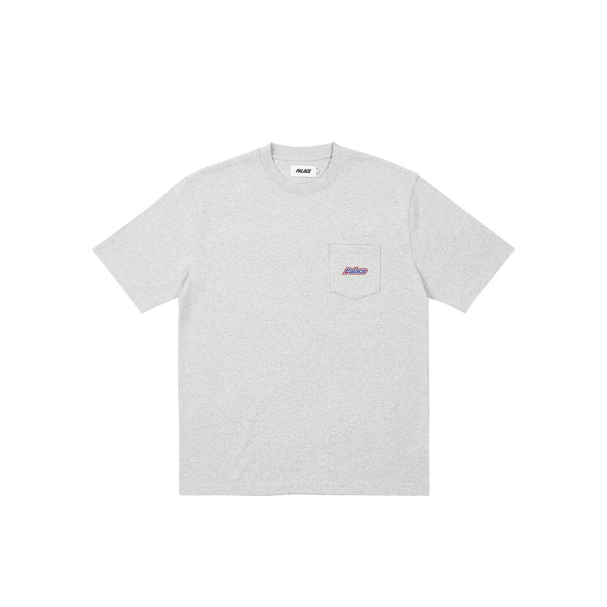 Palace EMBROIDERED POCKET T-SHIRT GREY MARL (Spring 2023) - $68.00