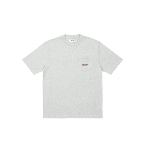 Palace EMBROIDERED POCKET T-SHIRT GREY MARL - $68.00