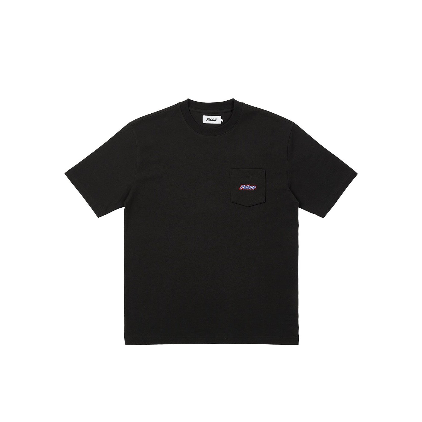 EMBROIDERED POCKET T-SHIRT BLACK