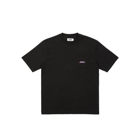 Palace EMBROIDERED POCKET T-SHIRT BLACK - $68.00
