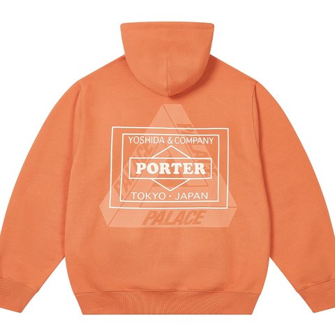 Palace PALACE PORTER LOGO HOOD ORANGE - Colorway