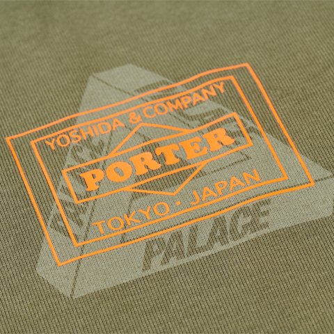Palace PALACE PORTER LOGO HOOD OLIVE - Colorway