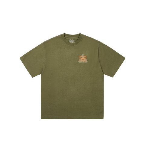 Palace PALACE PORTER LOGO T-SHIRT OLIVE - $68.00