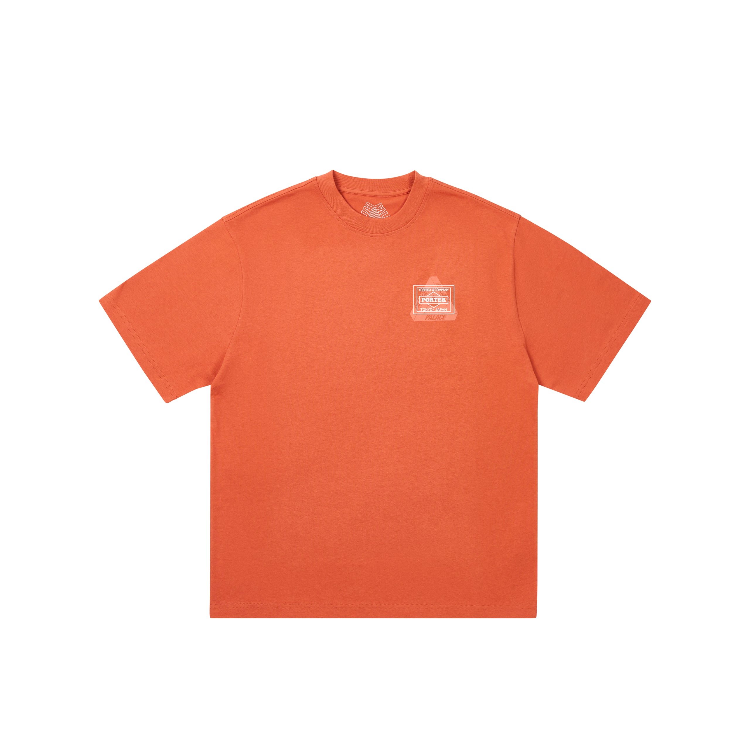 PALACE PORTER LOGO T-SHIRT ORANGE