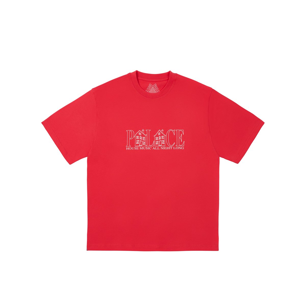 Palace HOUSE T-SHIRT TOMATO RED (Autumn 2024) - $48.00