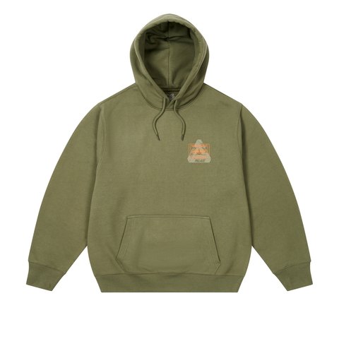 Palace PALACE PORTER LOGO HOOD OLIVE - Colorway