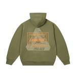 PALACE PORTER LOGO HOOD OLIVE