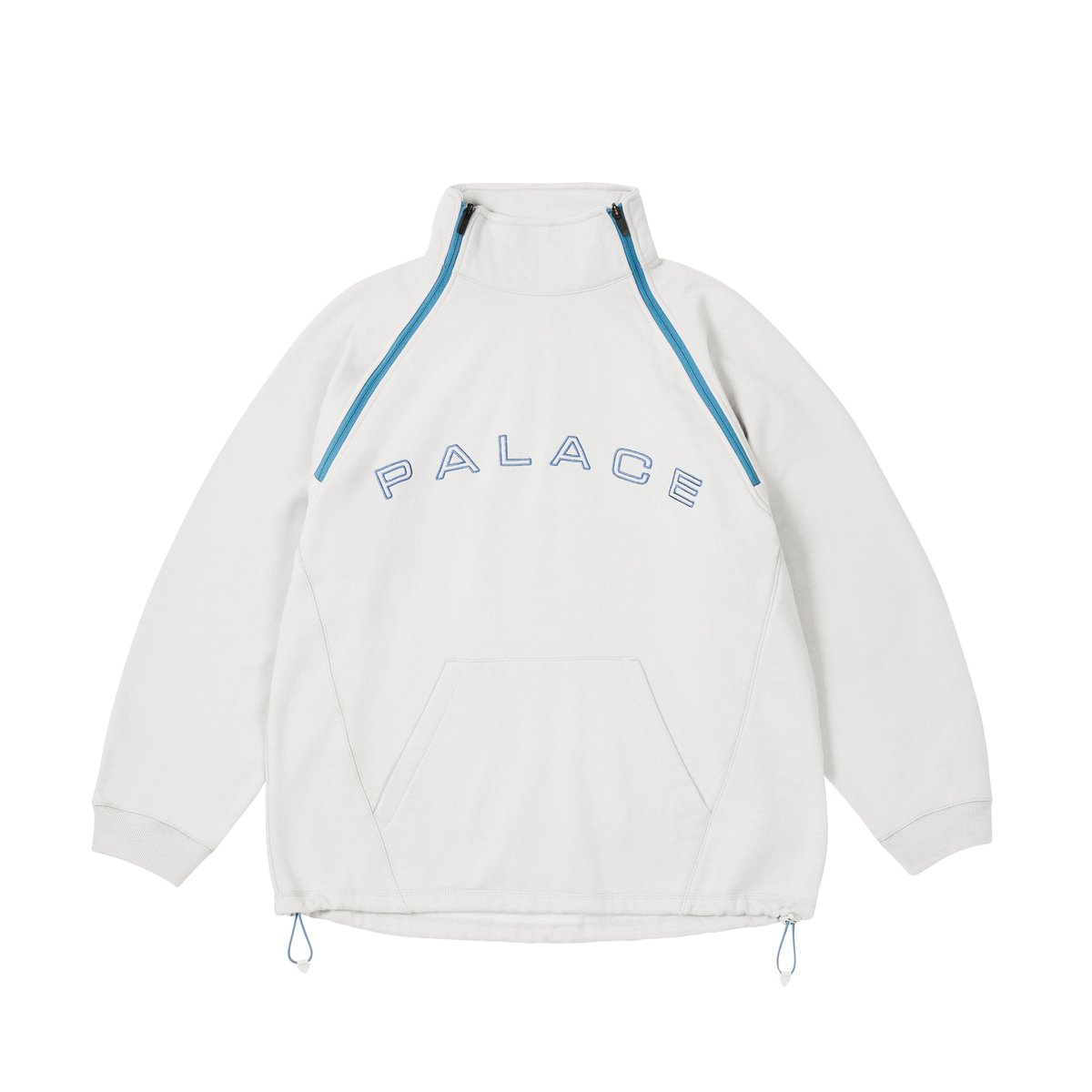 Palace DOUBLE ZIP FUNNEL CONCRETE GREY (Autumn 2024) - $168.00