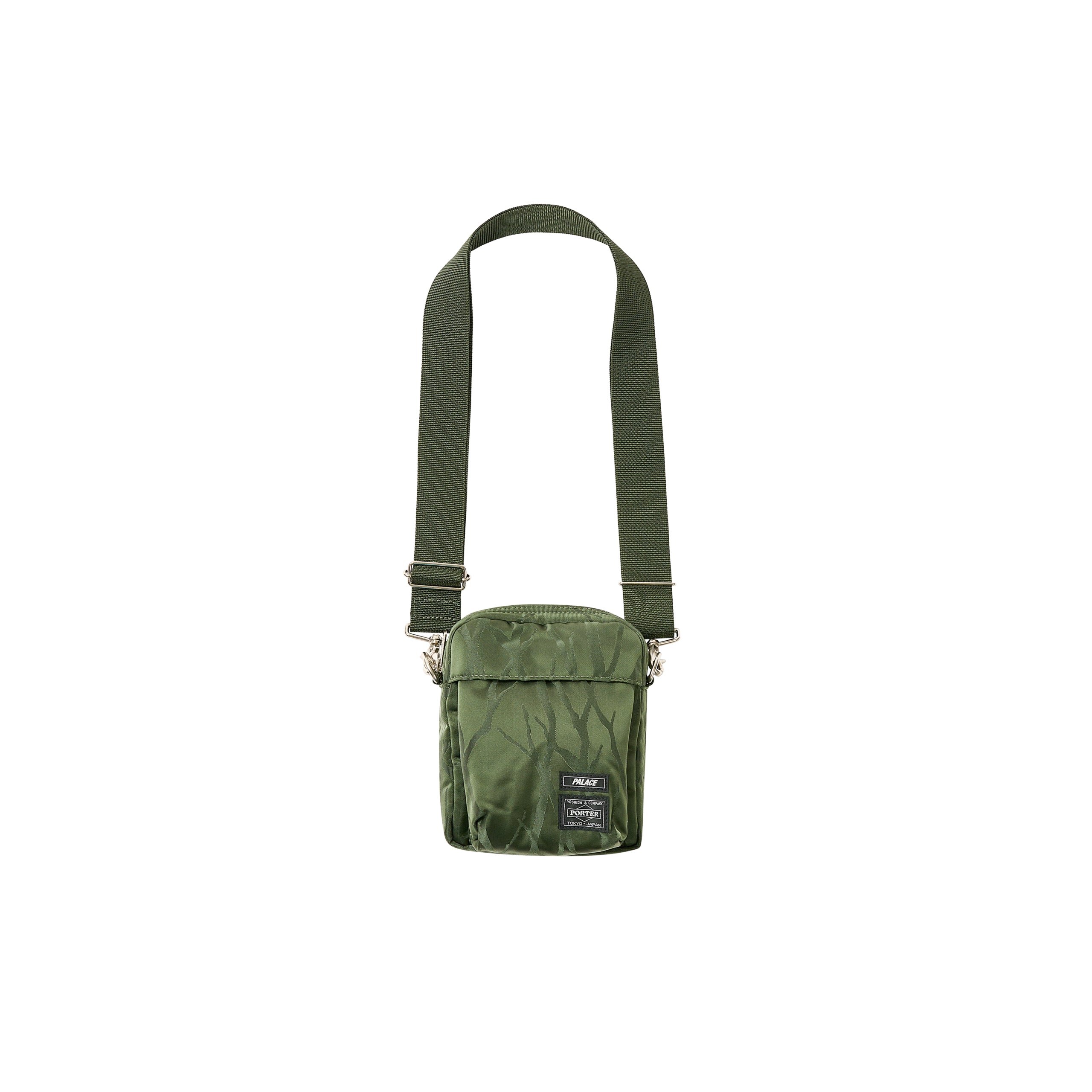 PALACE PORTER VERTICAL SHOULDER BAG OLIVE / JACQUARD