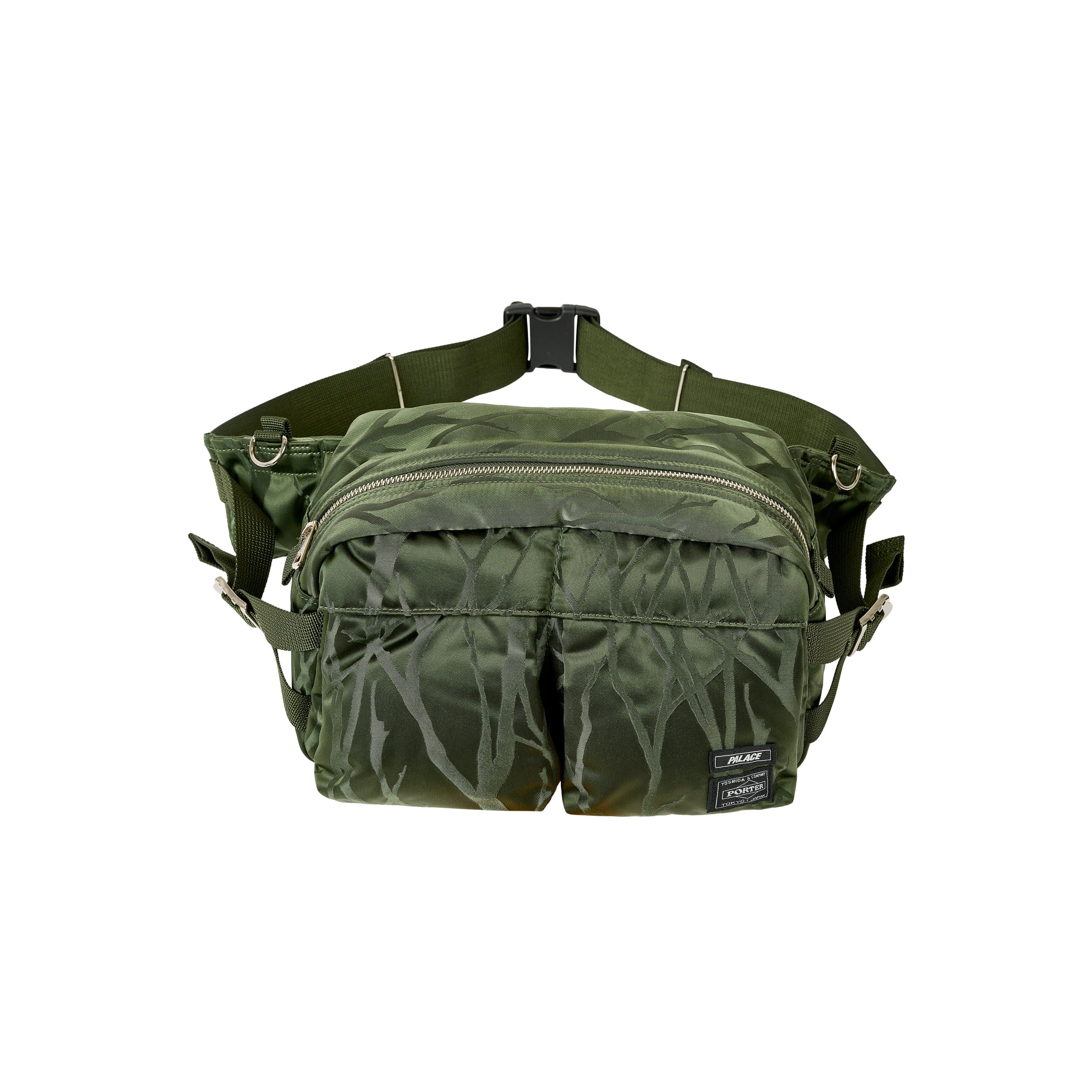 PALACE PORTER WAIST BAG OLIVE / JACQUARD