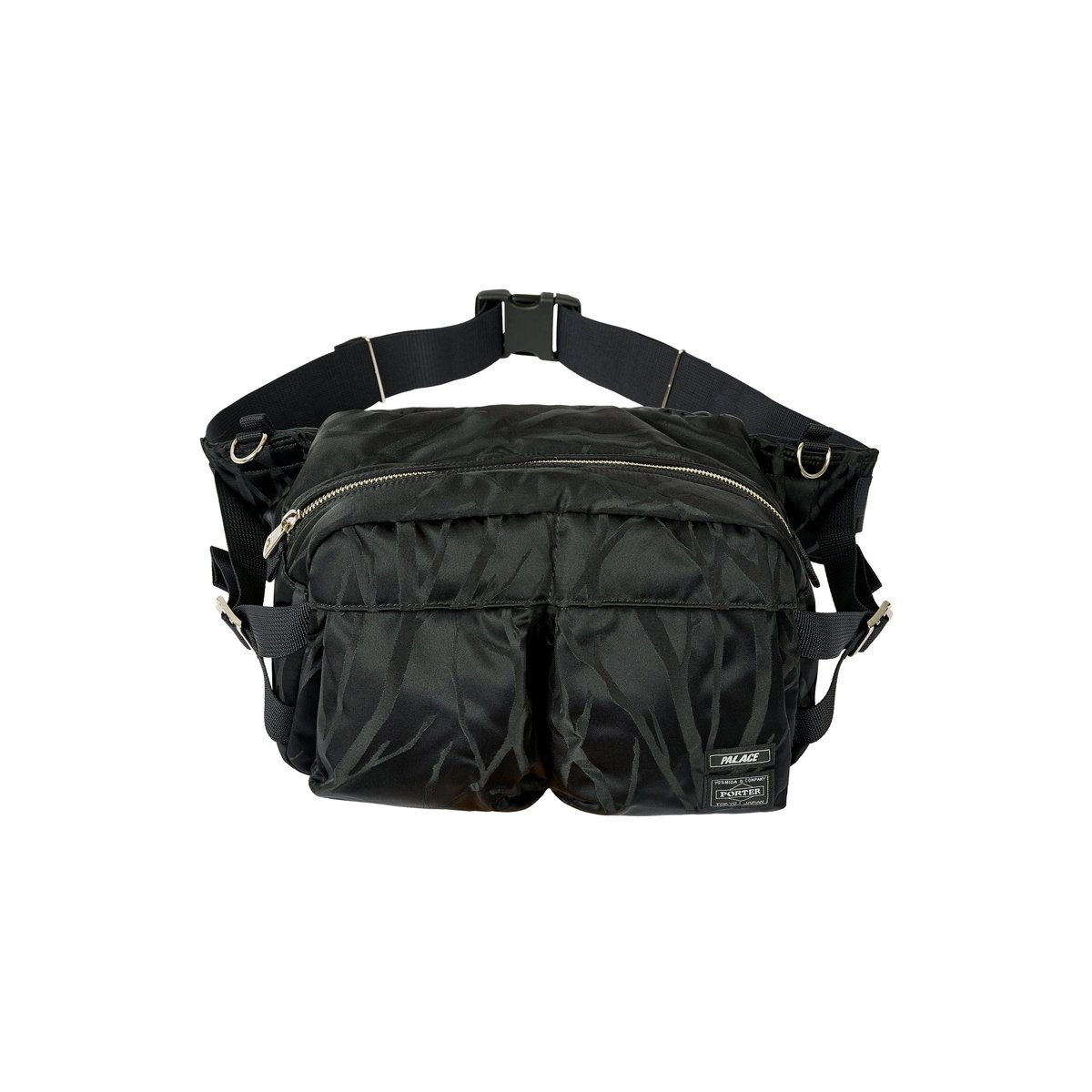 Palace PALACE PORTER WAIST BAG BLACK / JACQUARD (Palace Porter Yoshida 2024) - $418.00